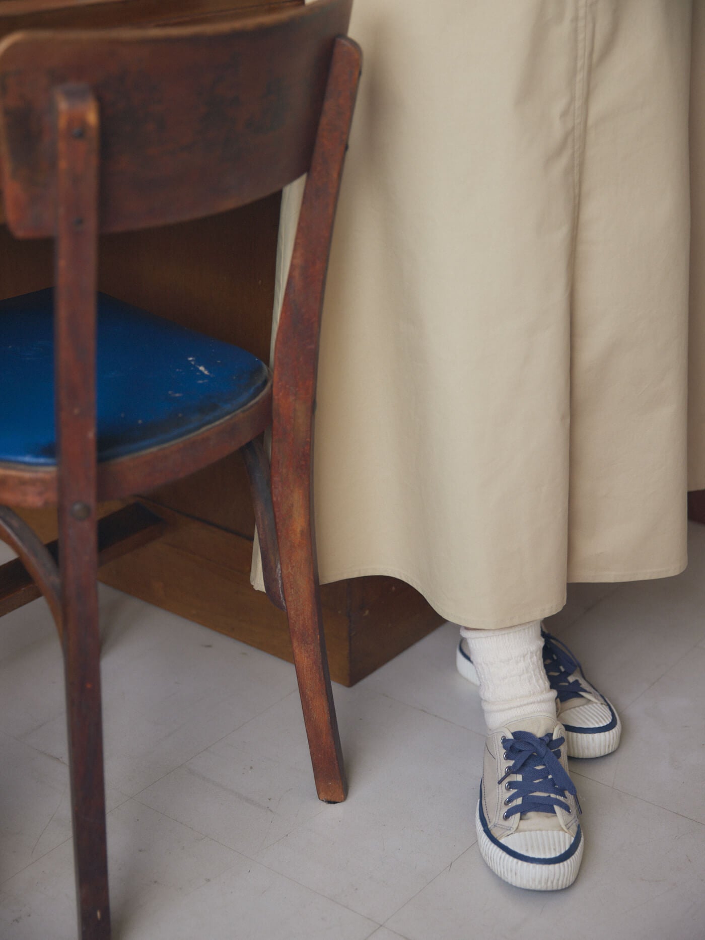 trench flare skirt