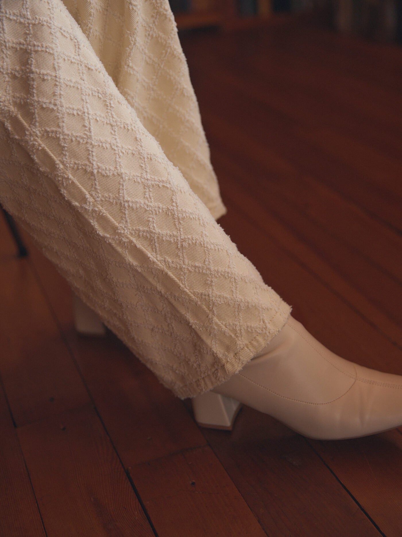 jacquard wide pants