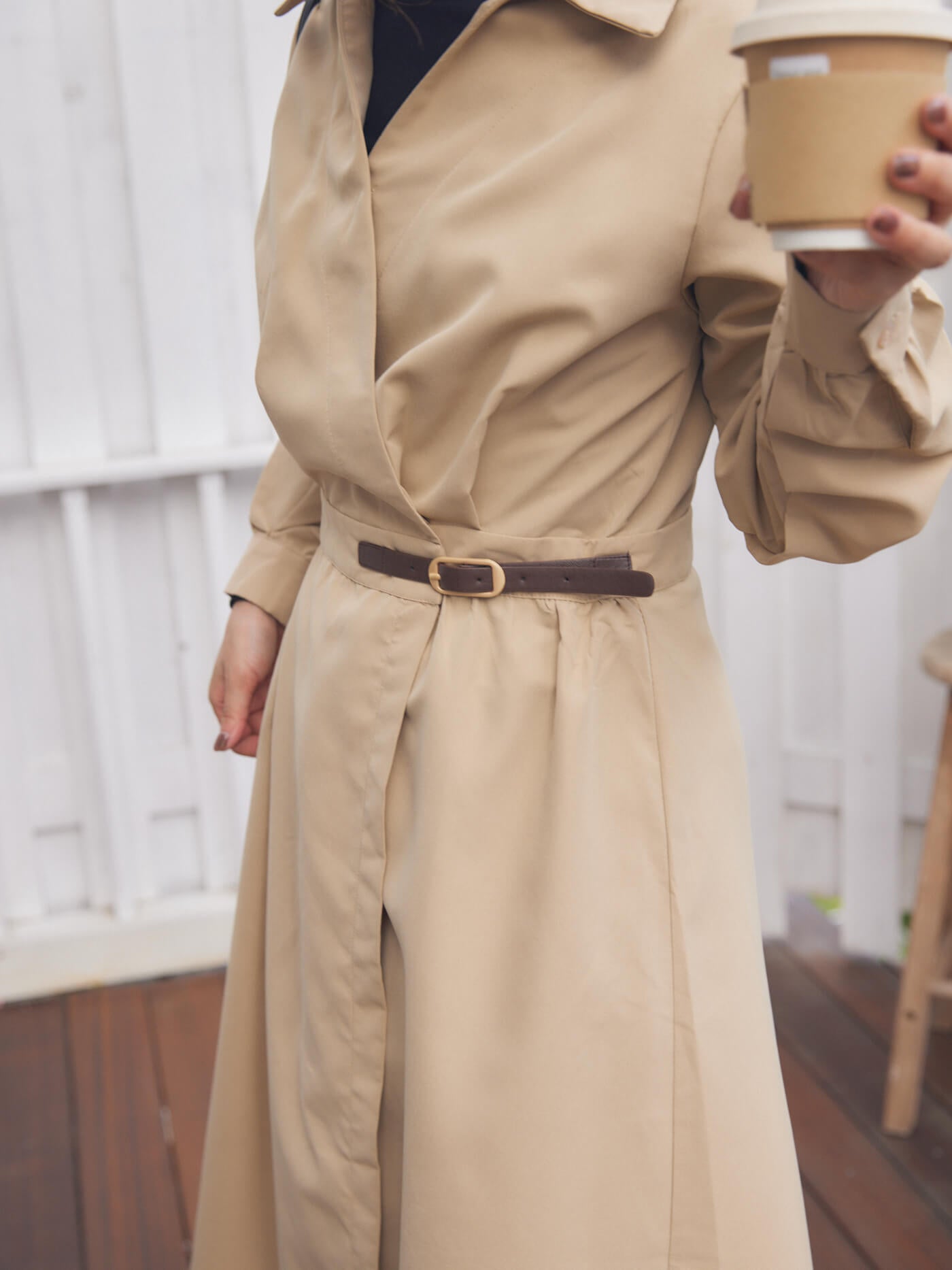 belt wrap one-piece