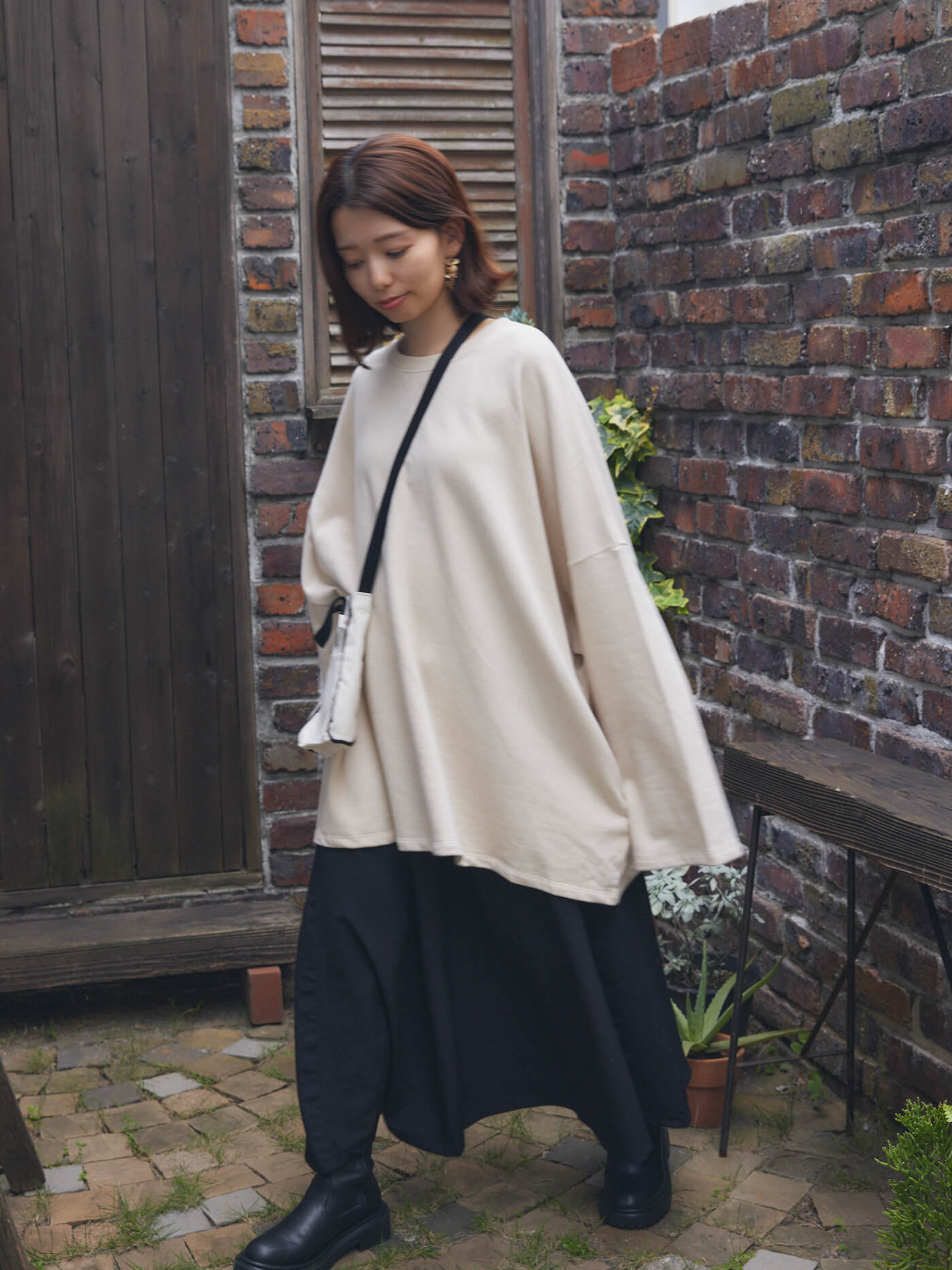 cotton loose sweatshirt