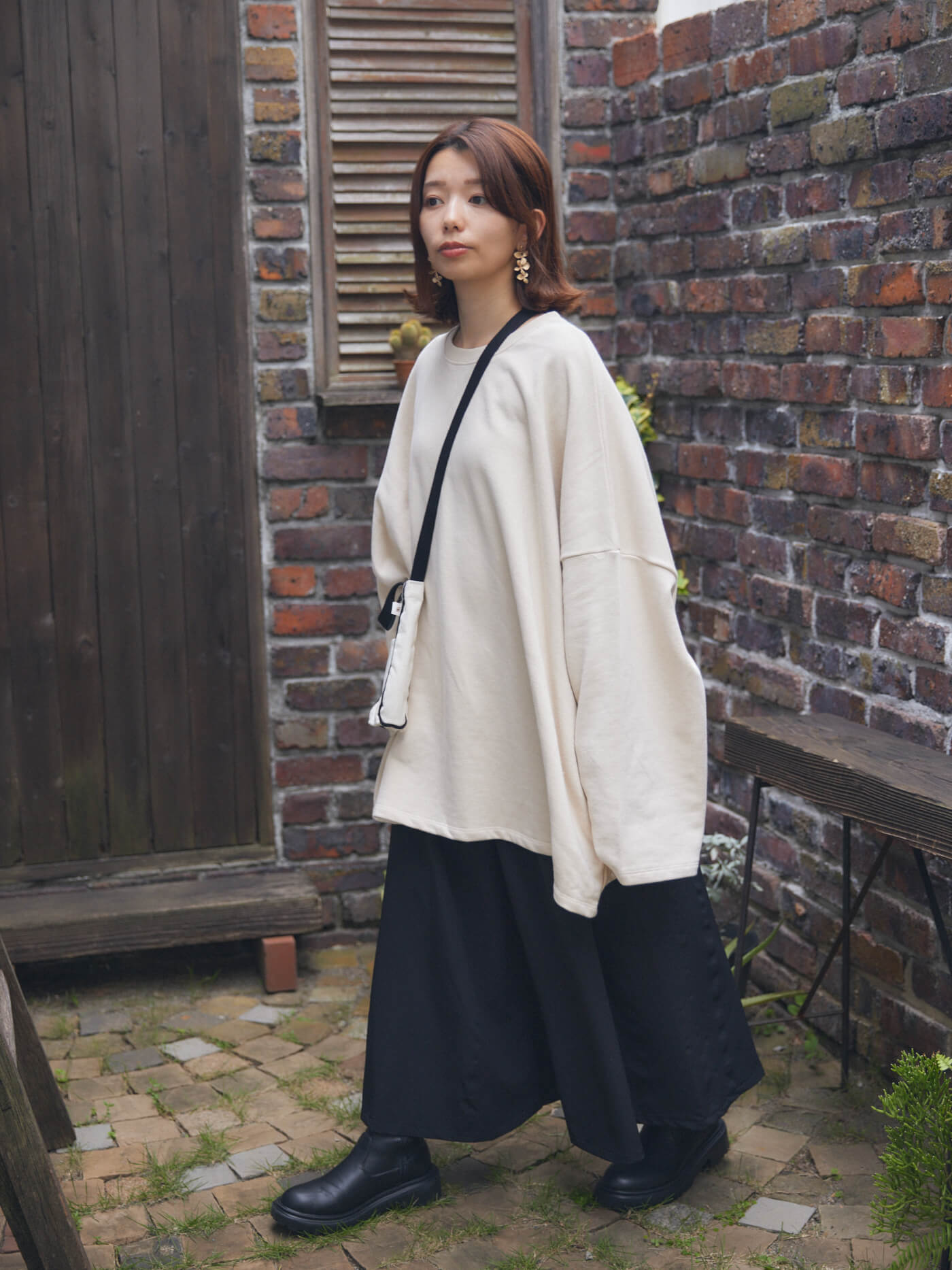 cotton loose sweatshirt