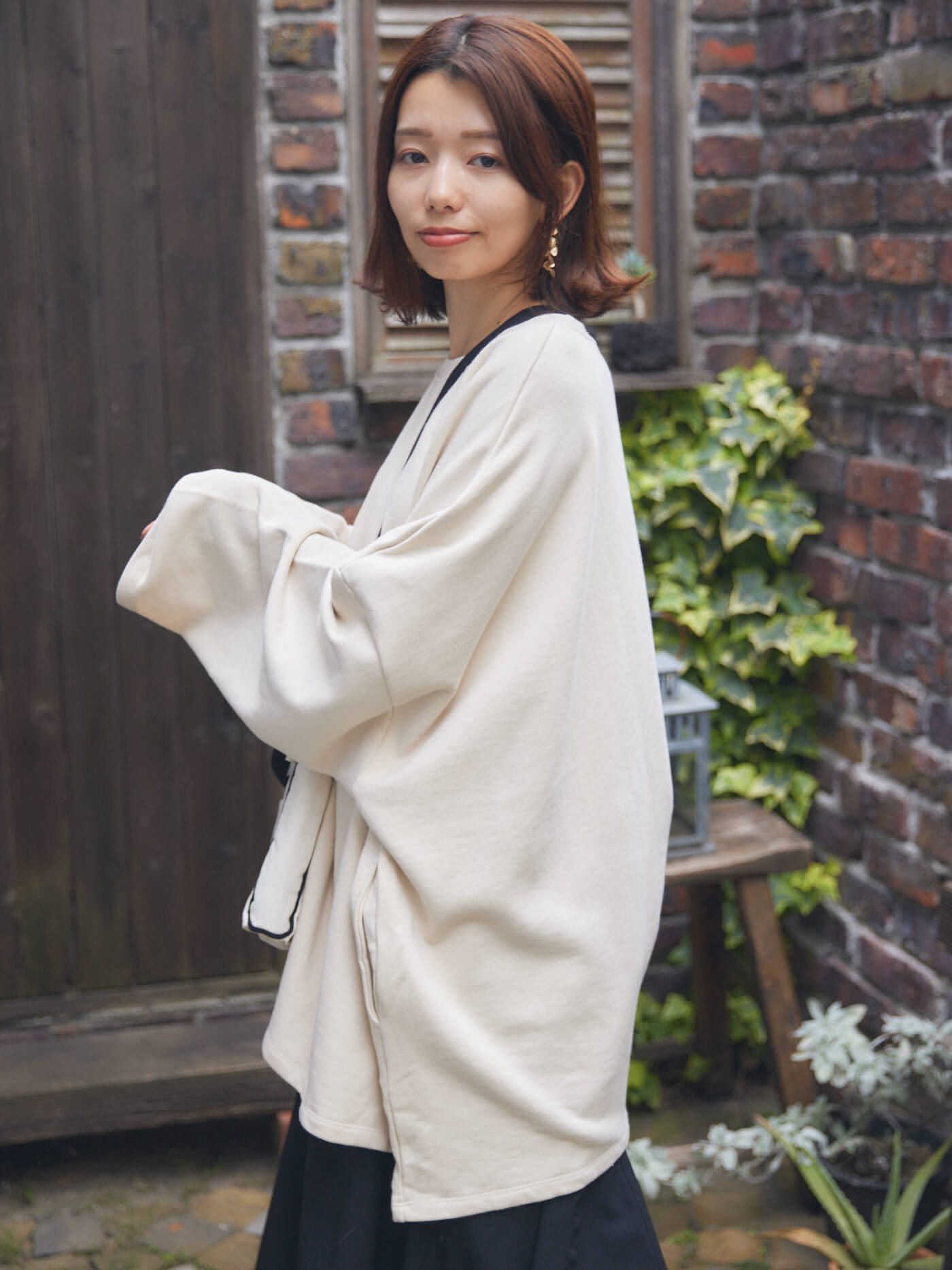 cotton loose sweatshirt