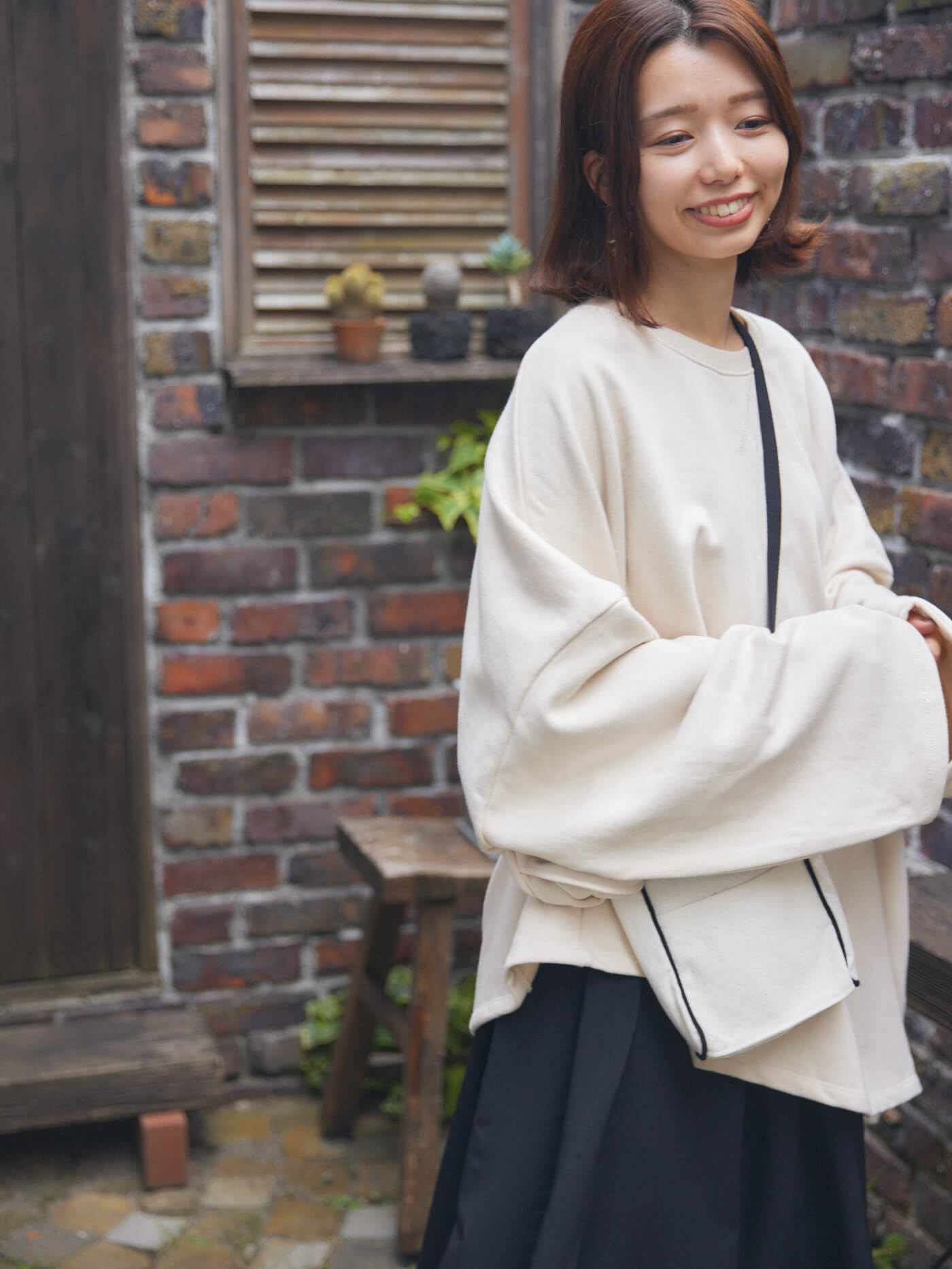 cotton loose sweatshirt