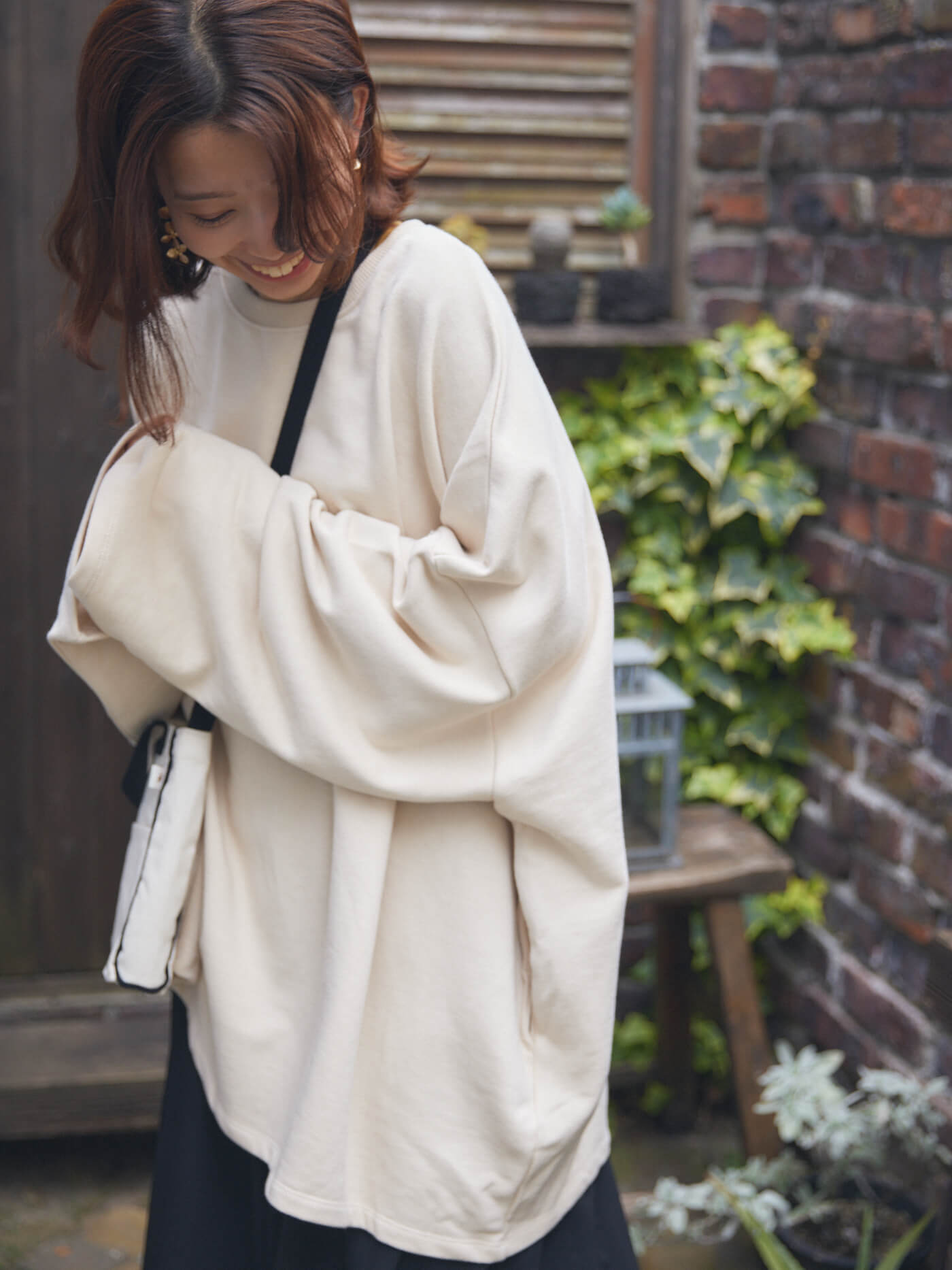 cotton loose sweatshirt