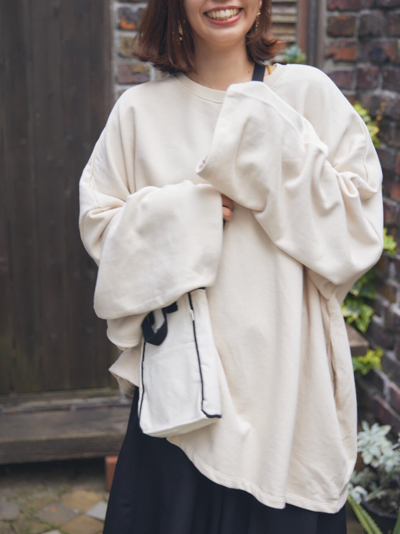 cotton loose sweatshirt