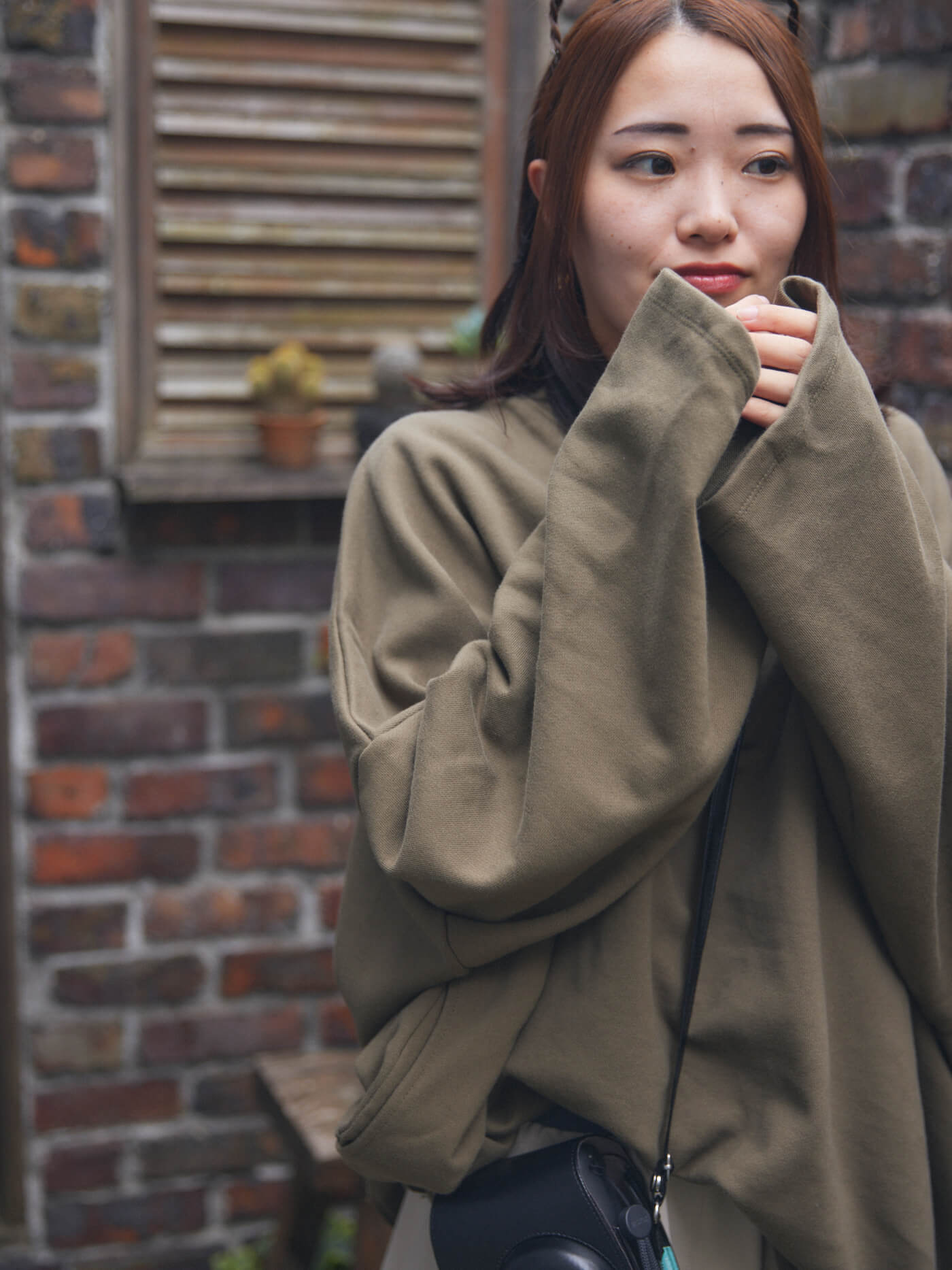 cotton loose sweatshirt