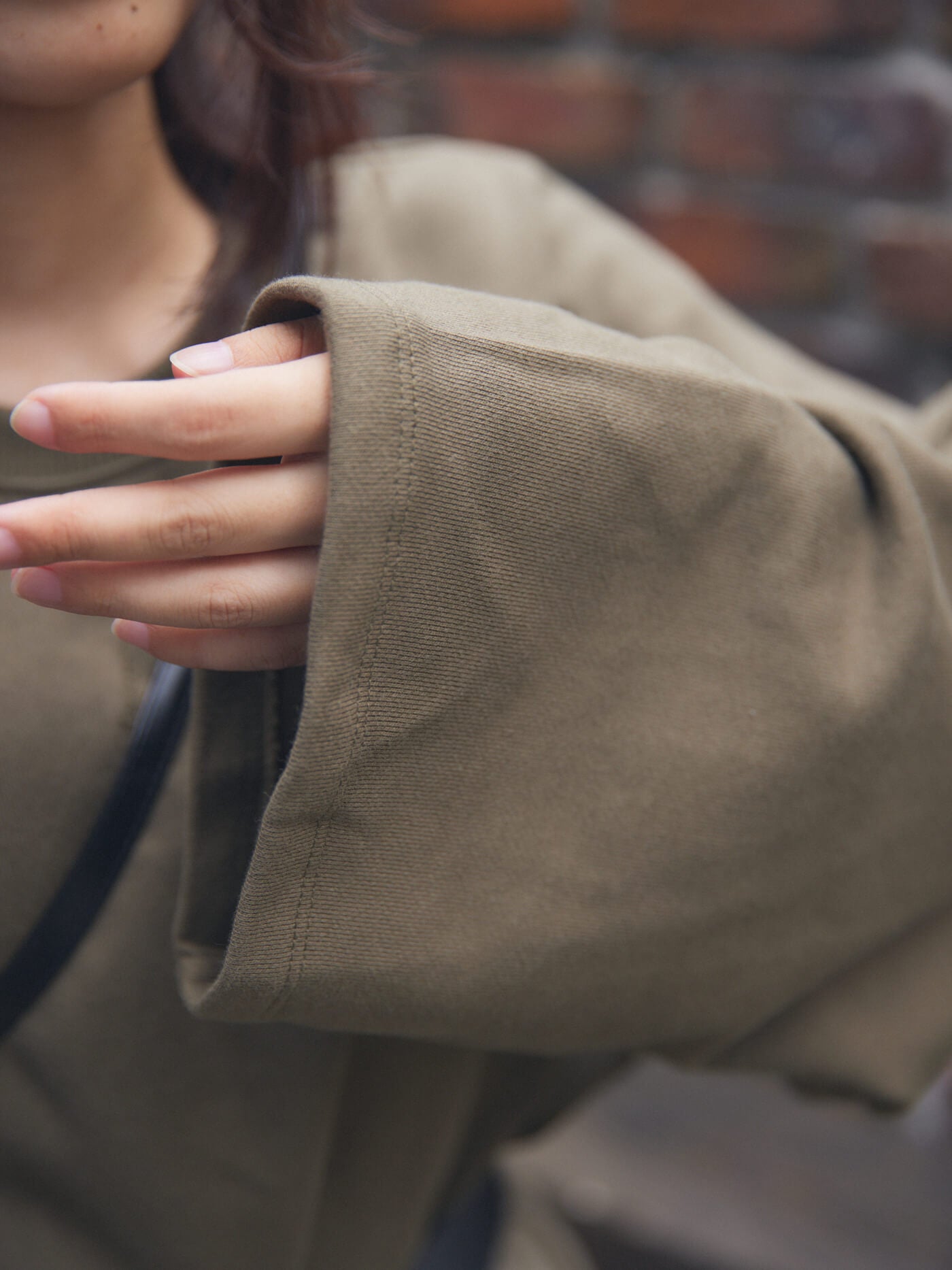 cotton loose sweatshirt