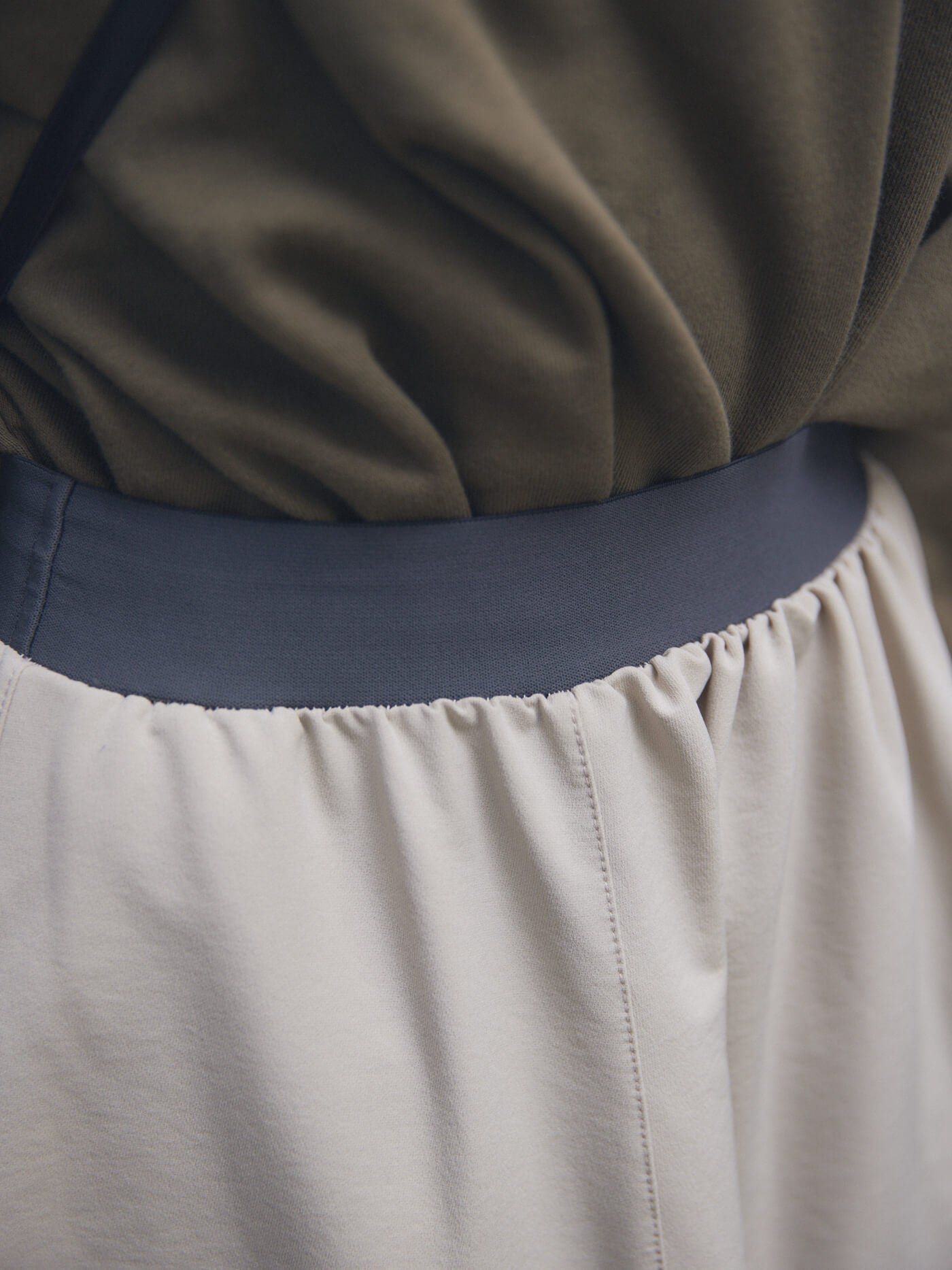 stretch wide skirt