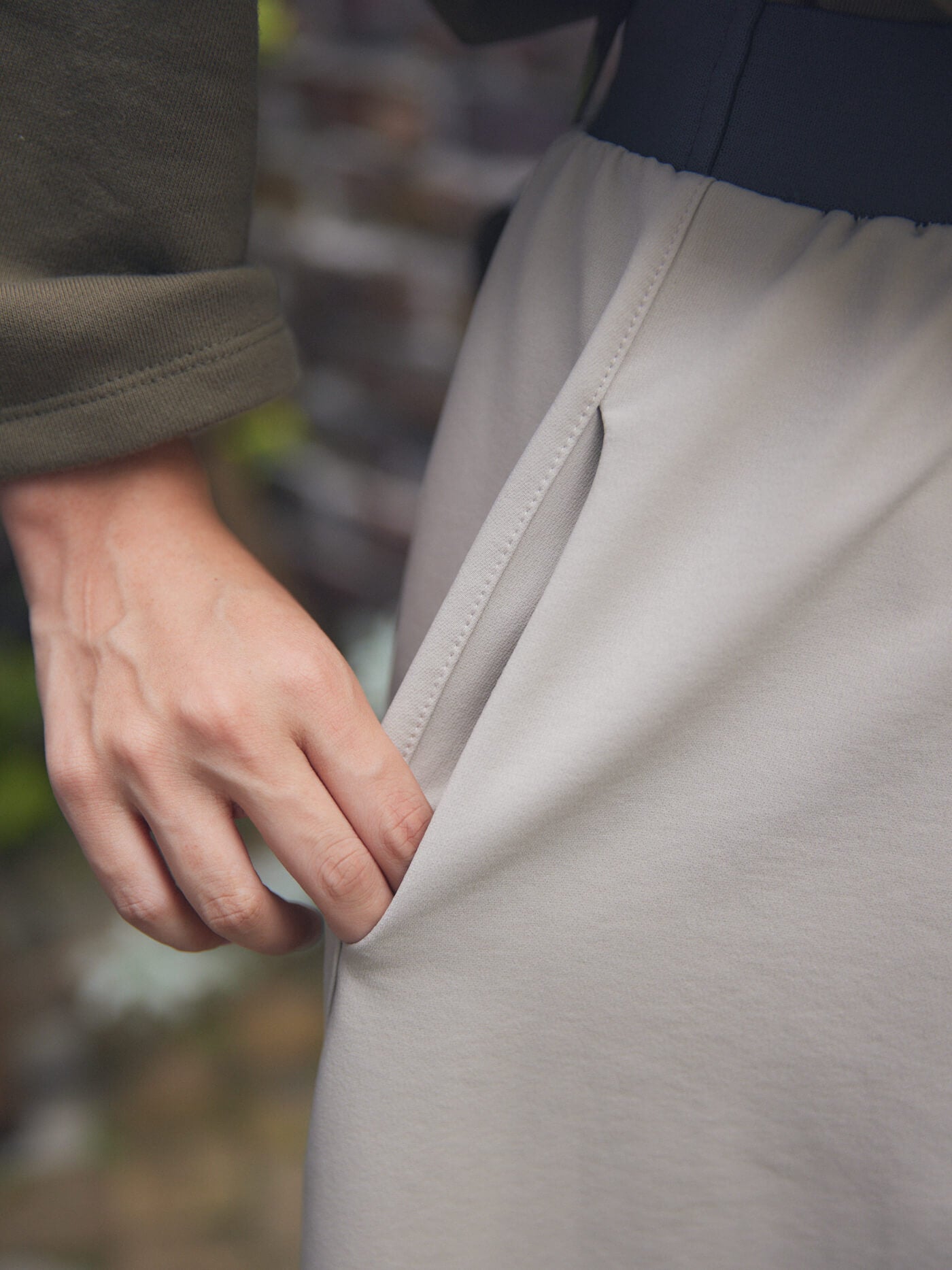 stretch wide skirt