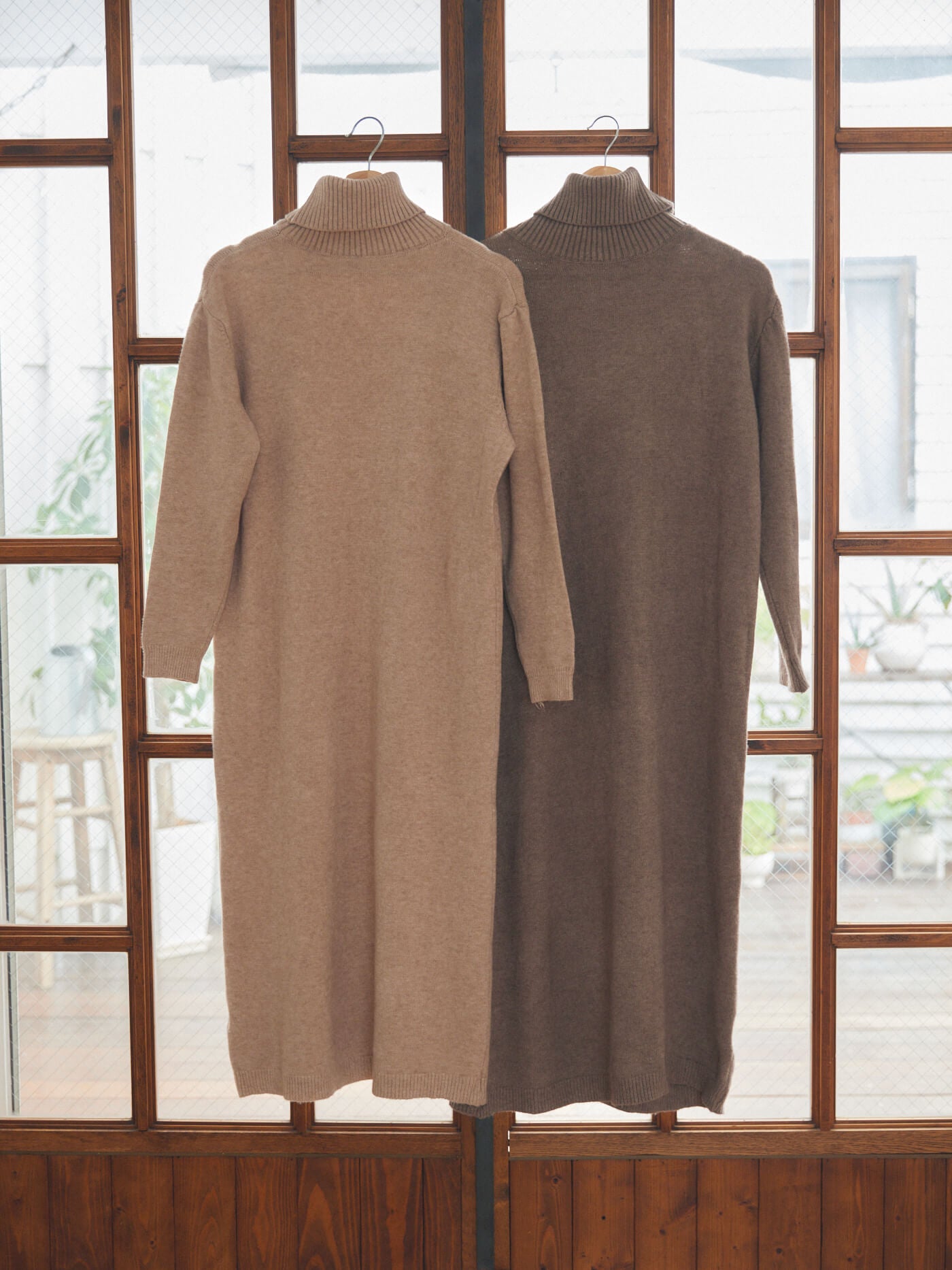 Melty knit one-piece