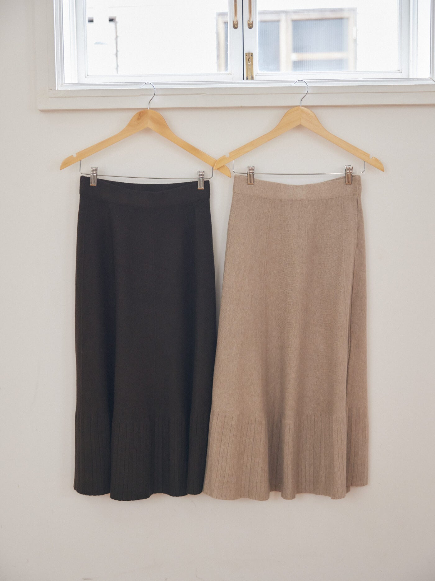 Melty knit skirt