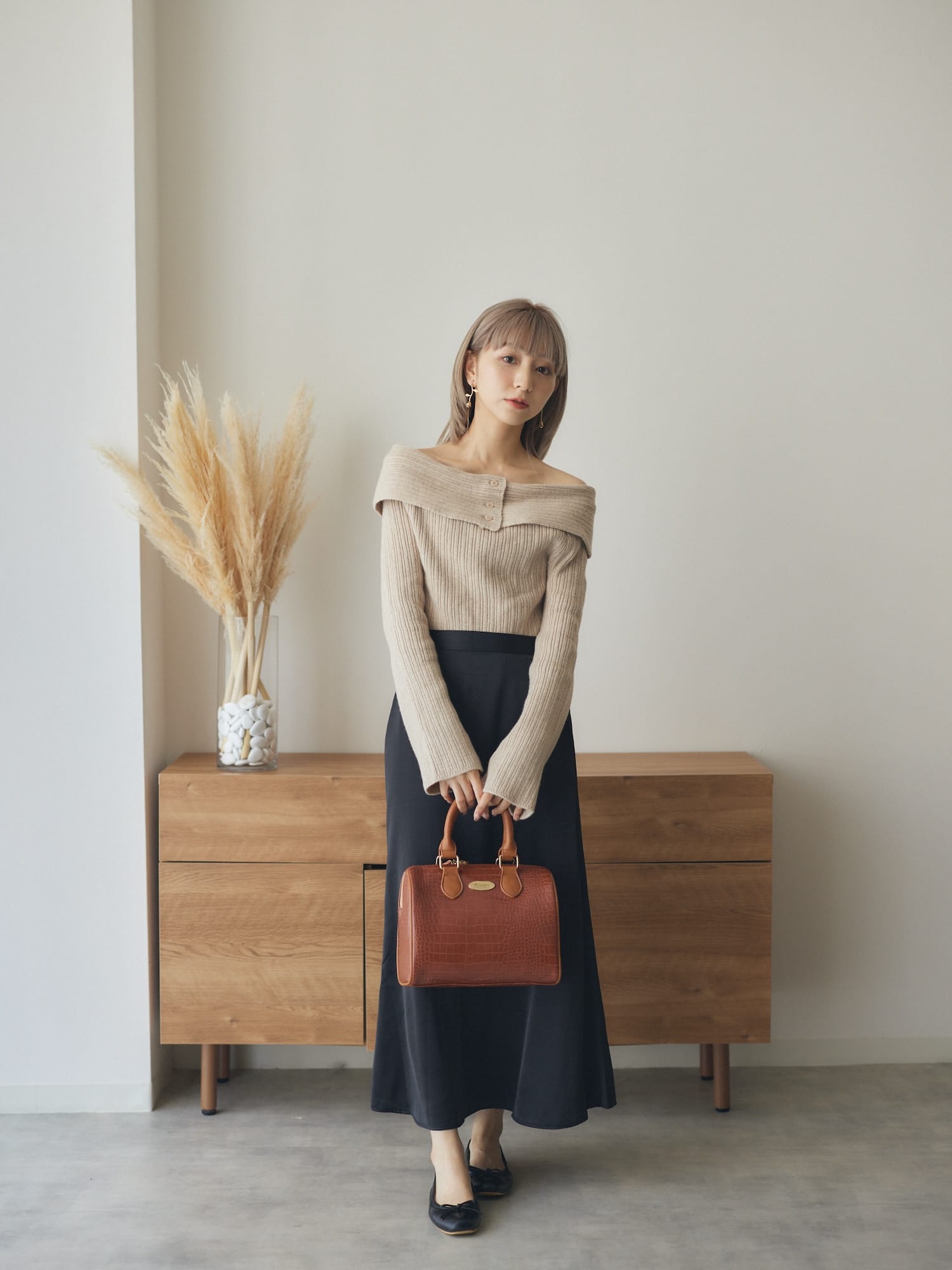 winter shoulder knit