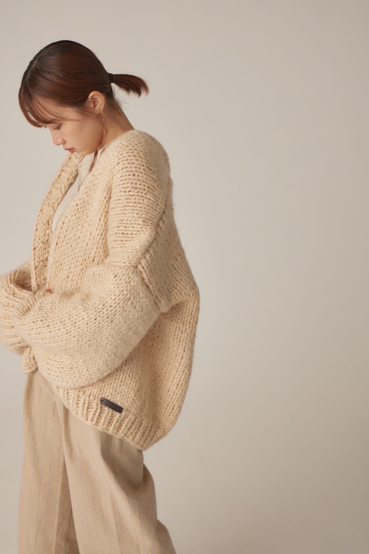 volume handmade cardigan