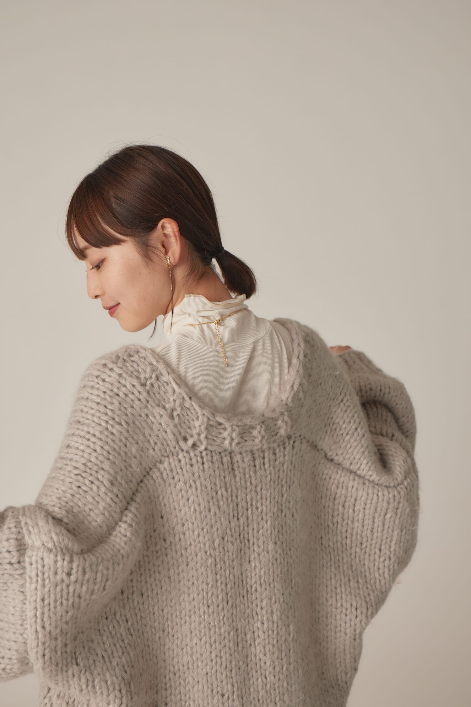 volume handmade cardigan