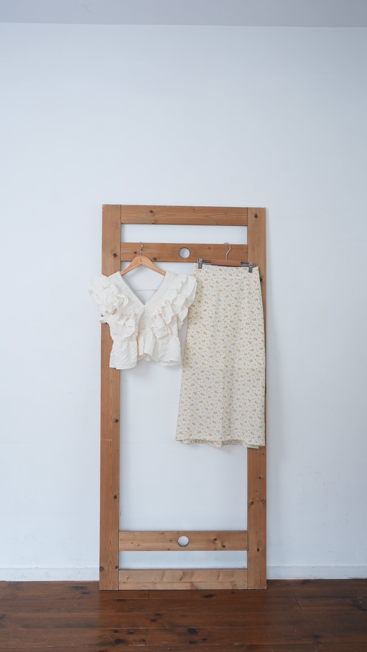 FRILL GIRLY BLOUSE FLOWER SET
