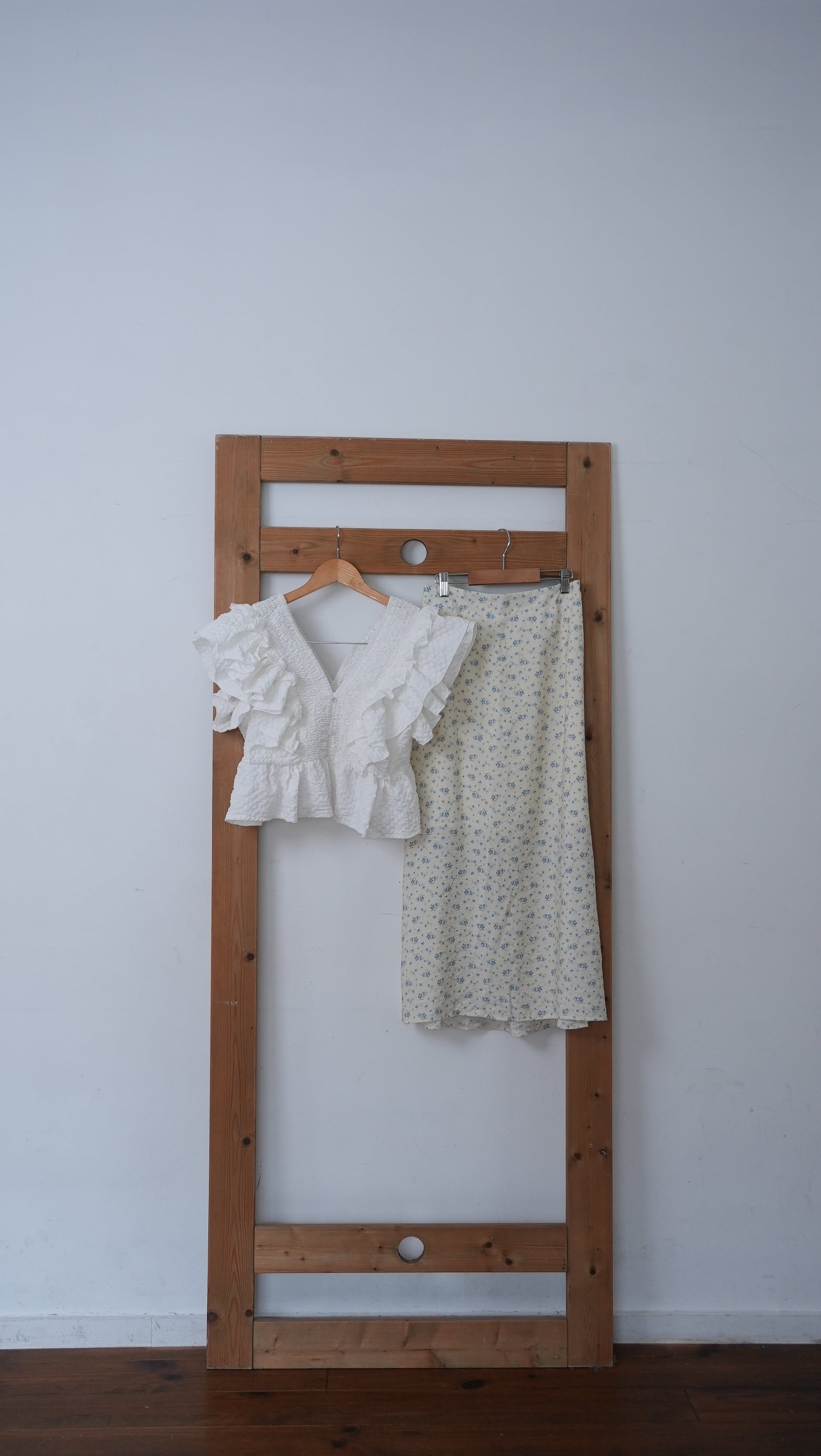 FRILL GIRLY BLOUSE FLOWER SET