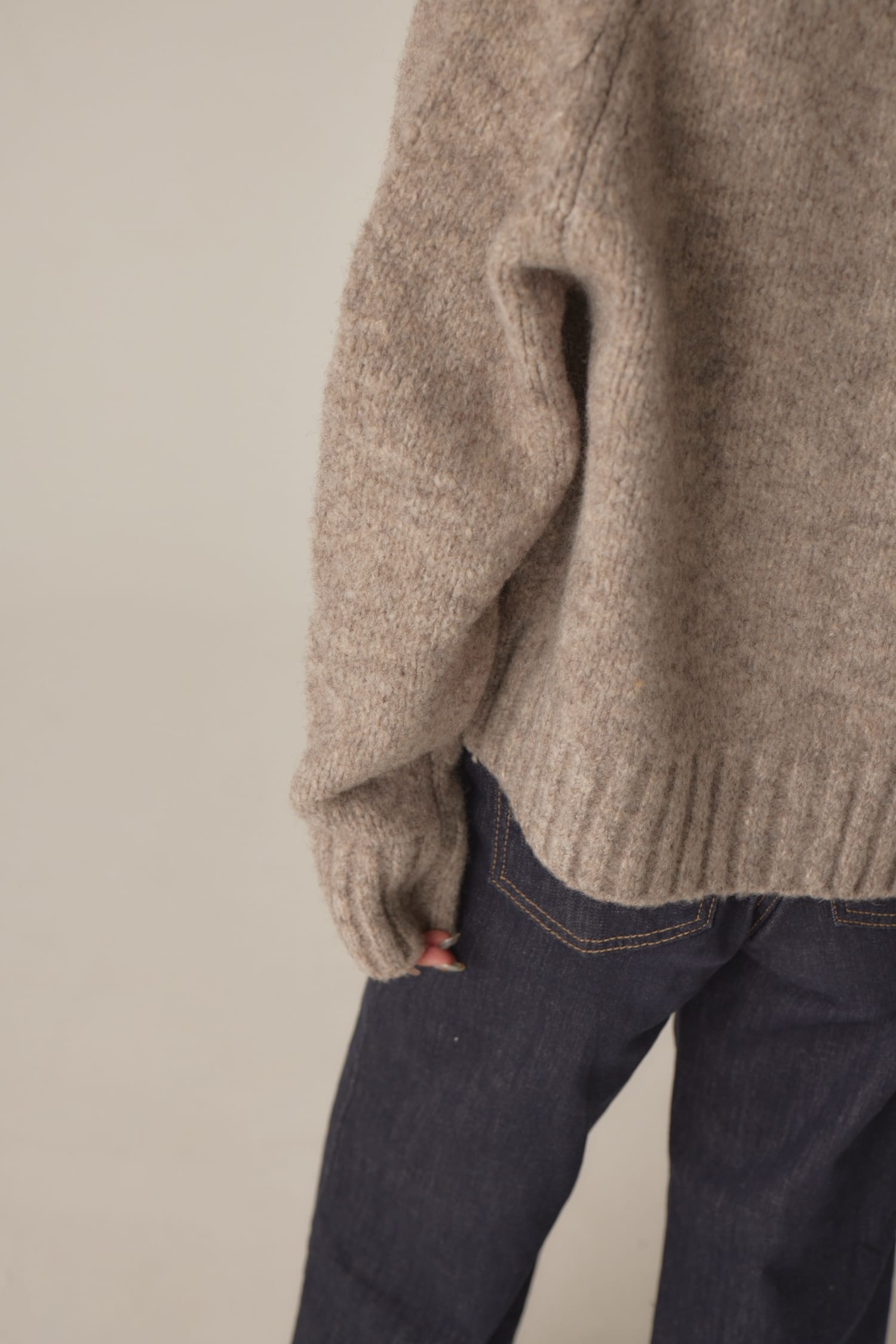 mixture knit cardigan