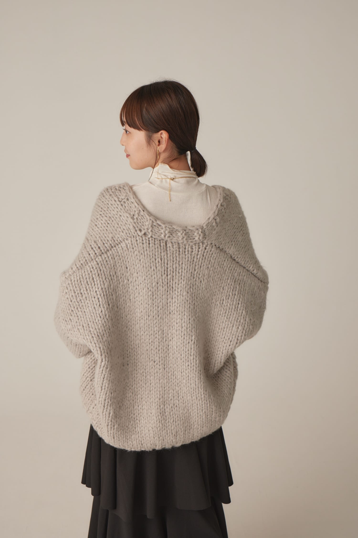 volume handmade cardigan