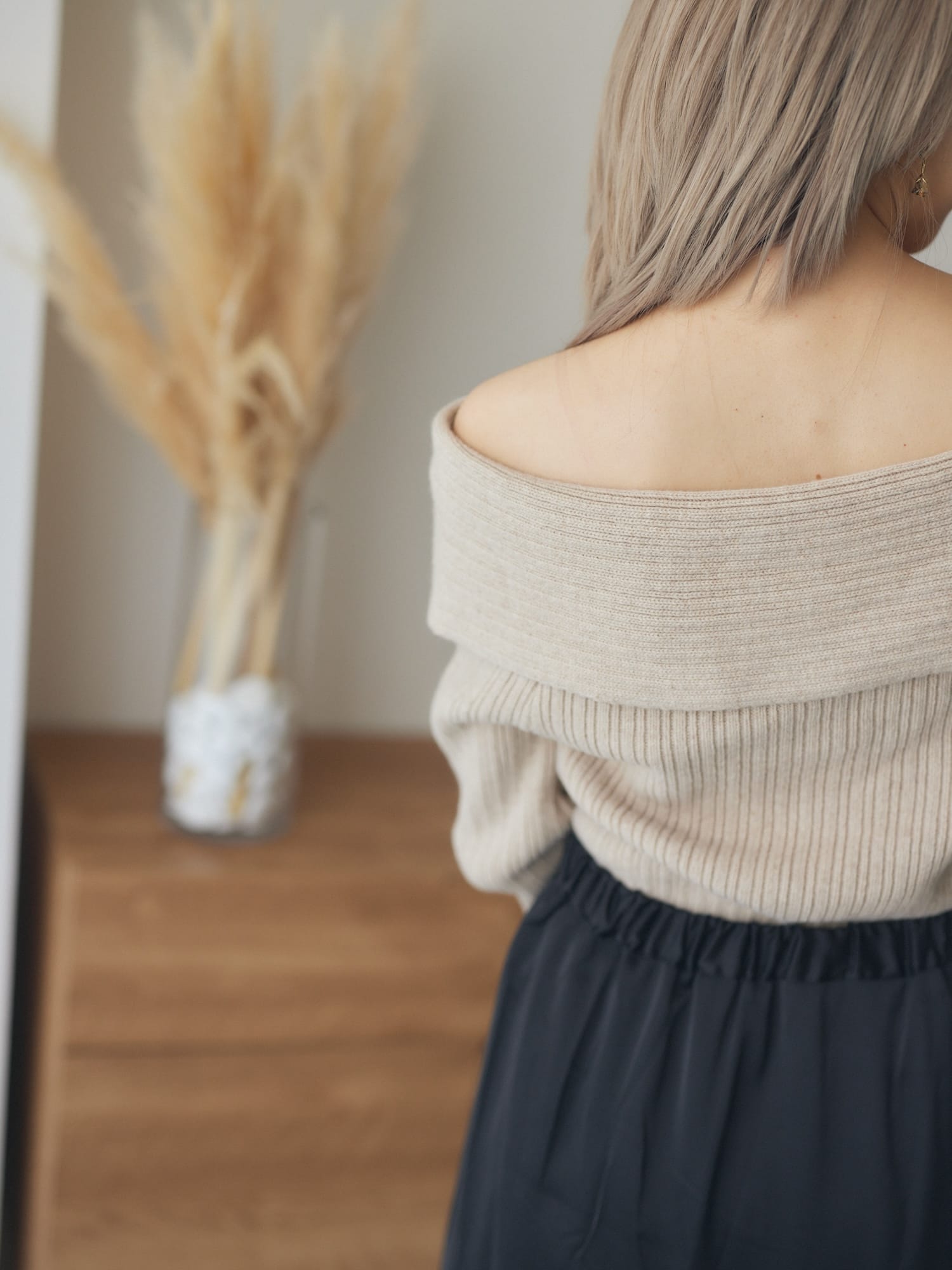 winter shoulder knit
