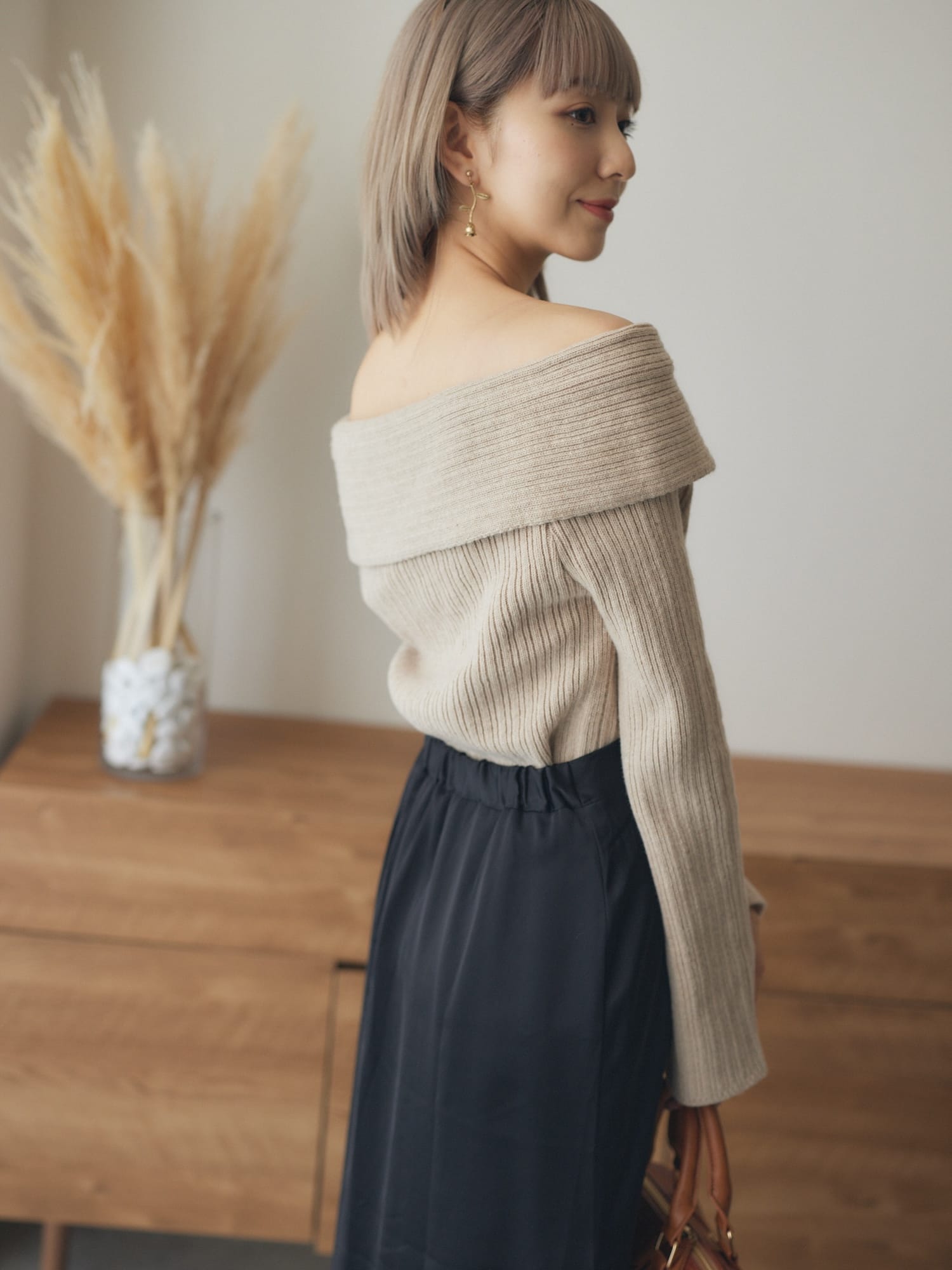 winter shoulder knit