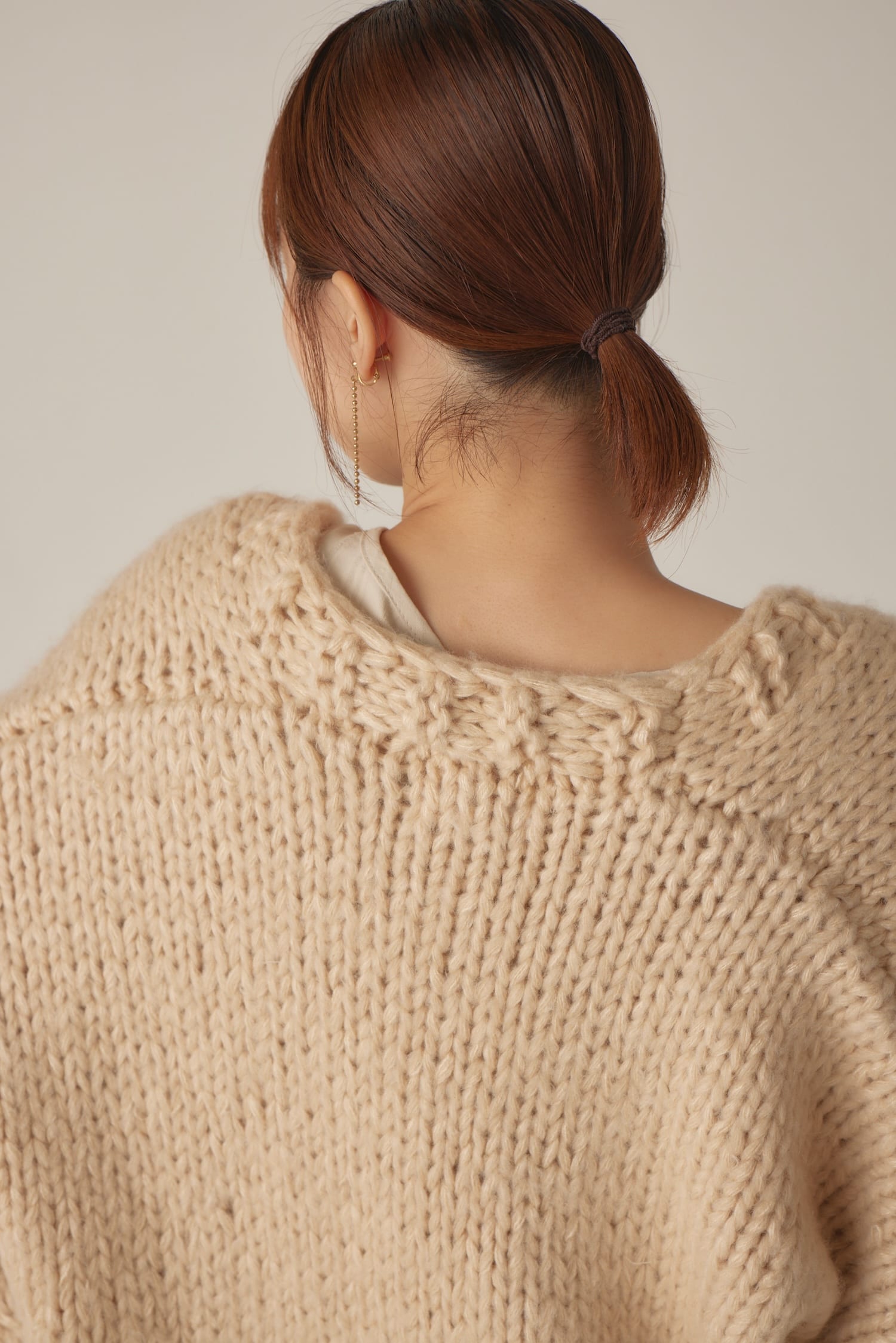 volume handmade cardigan
