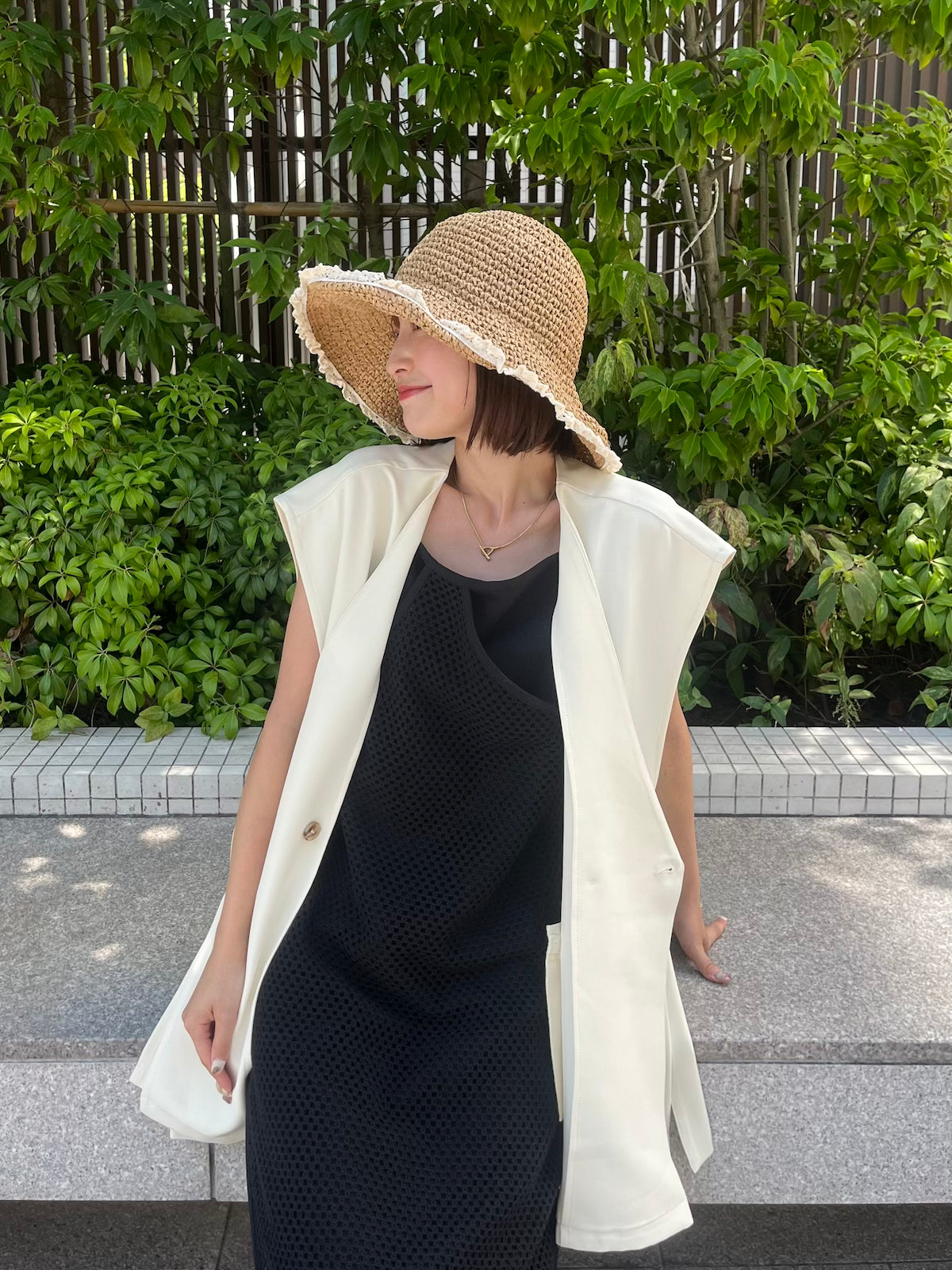 wire straw hat