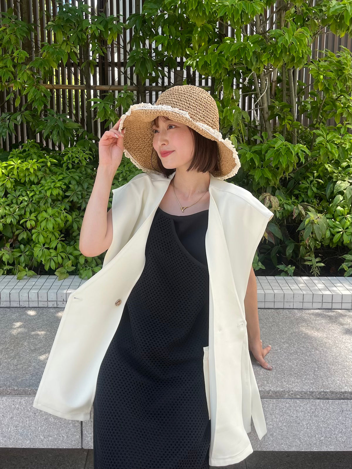 wire straw hat