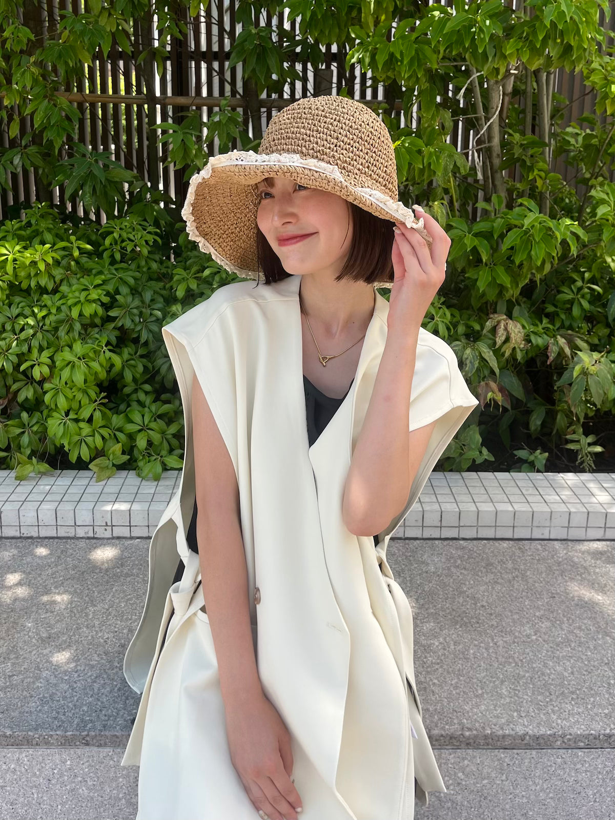 wire straw hat