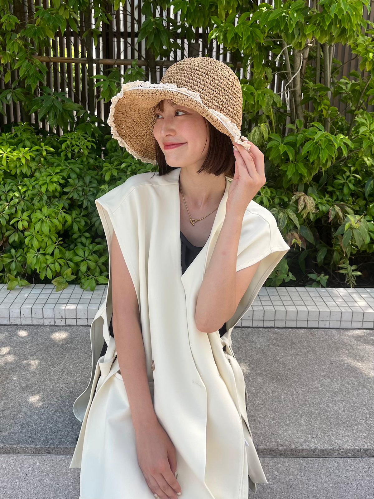 wire straw hat