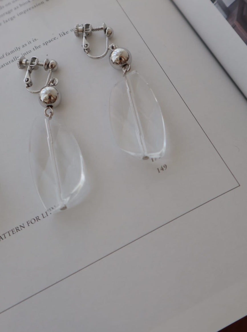clear pierce/earring