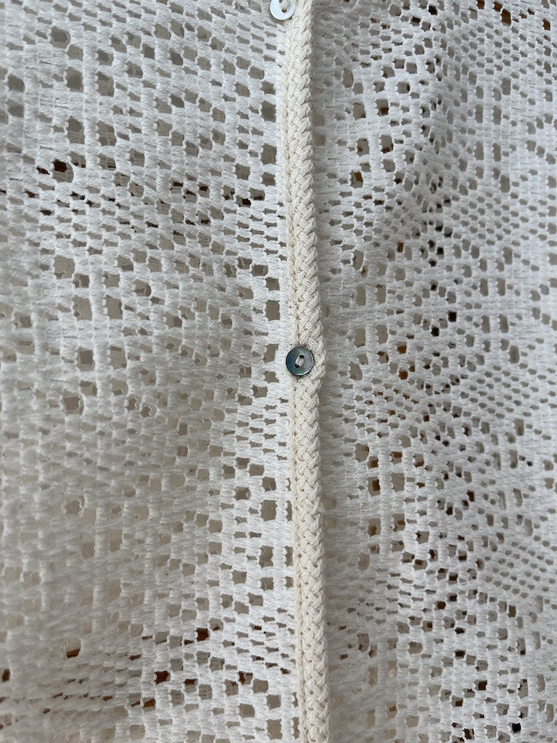 blooming mesh cardigan