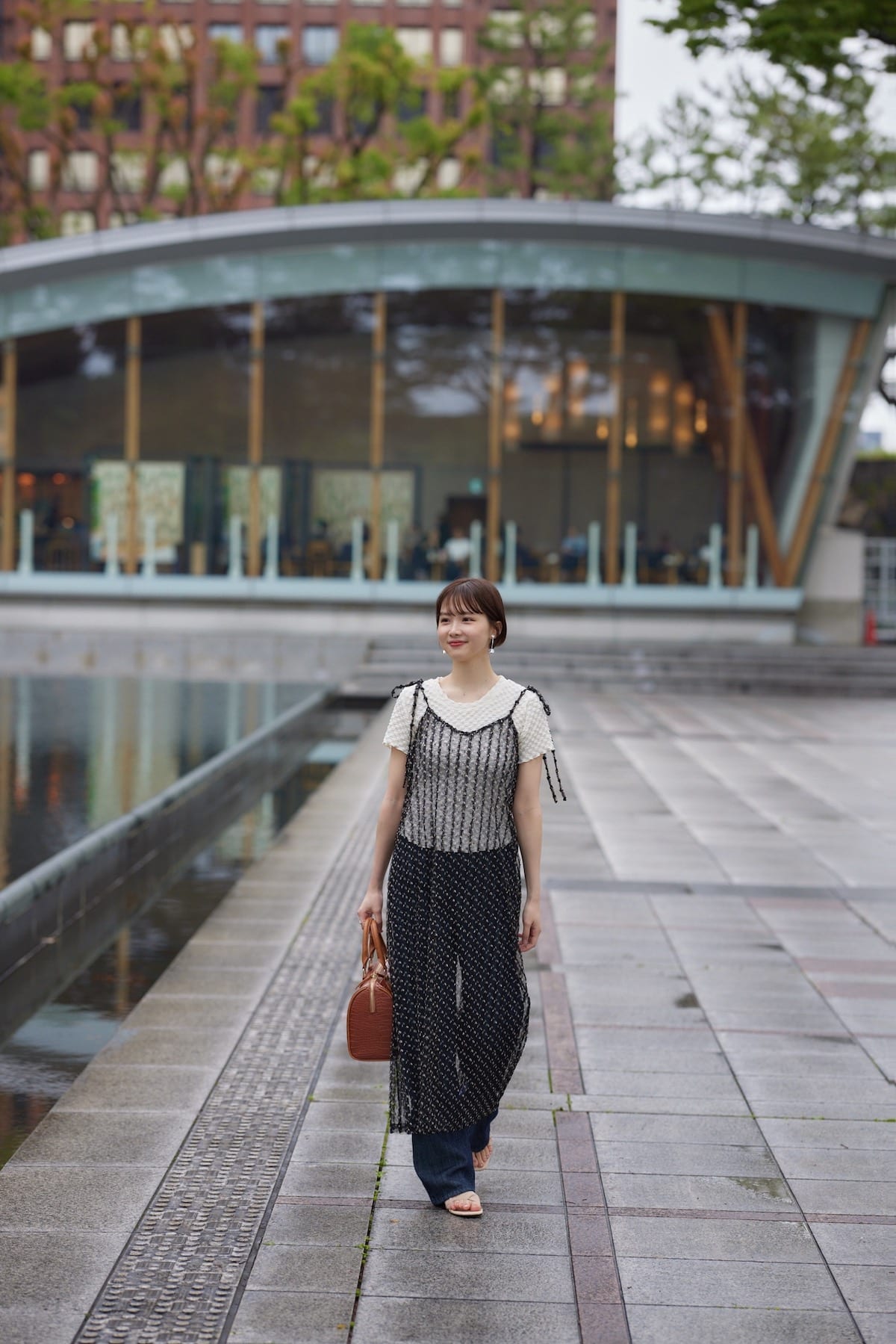 tulle lace cami op