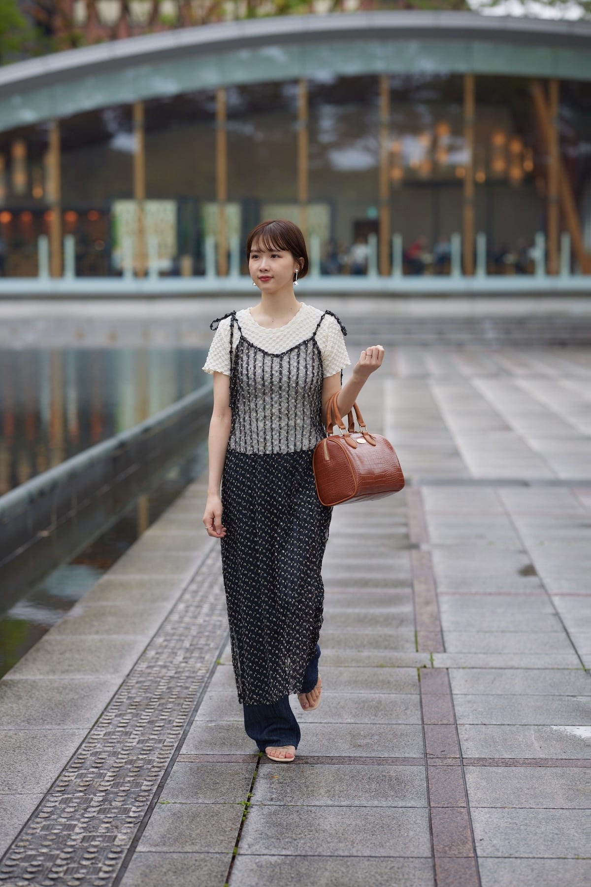 tulle lace cami op