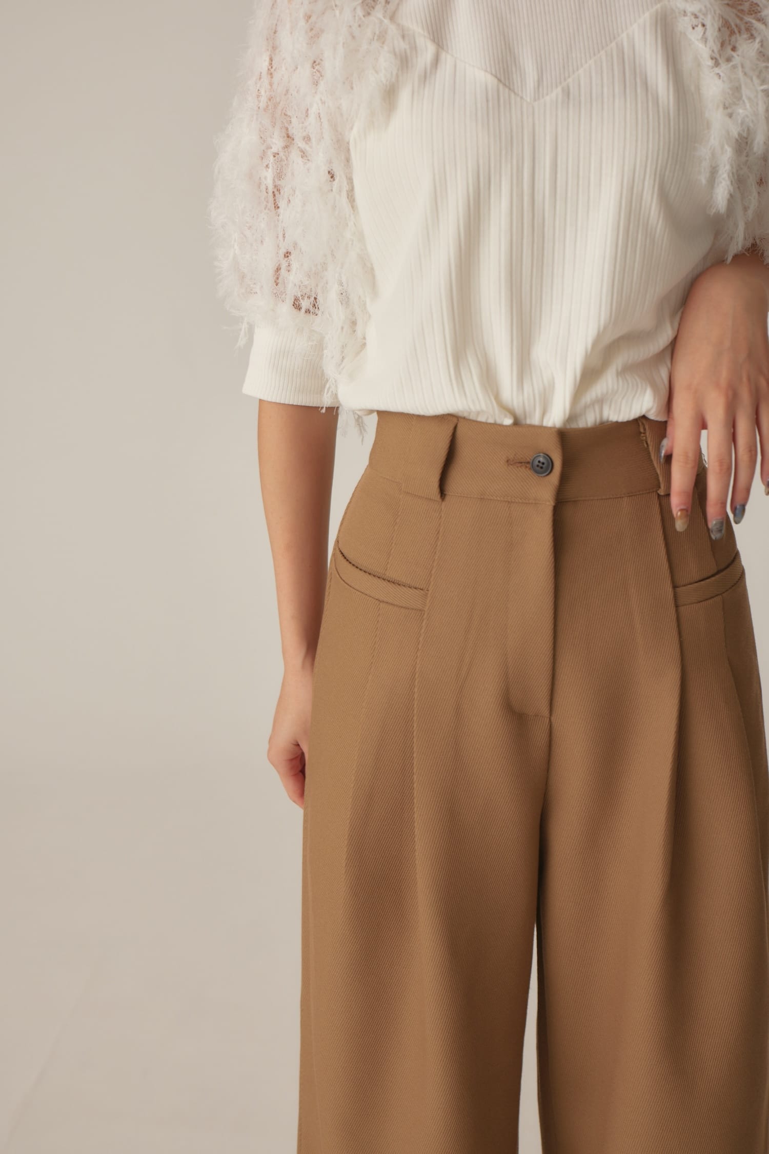 tack wide pants