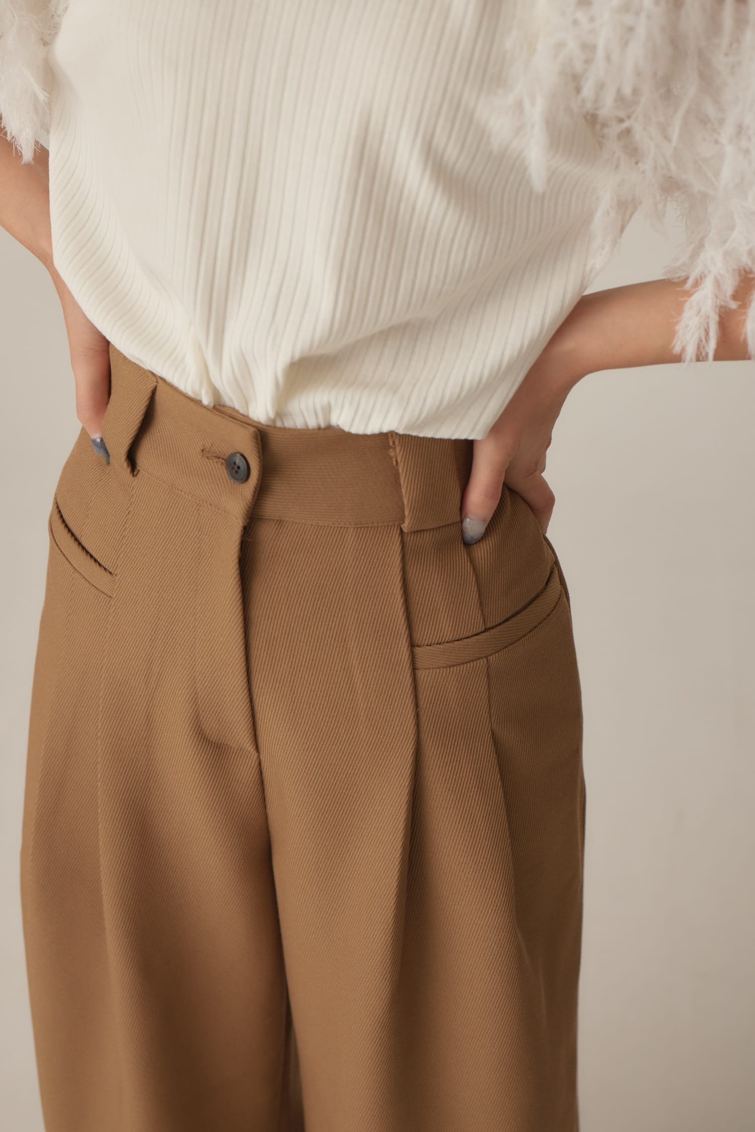 tack wide pants