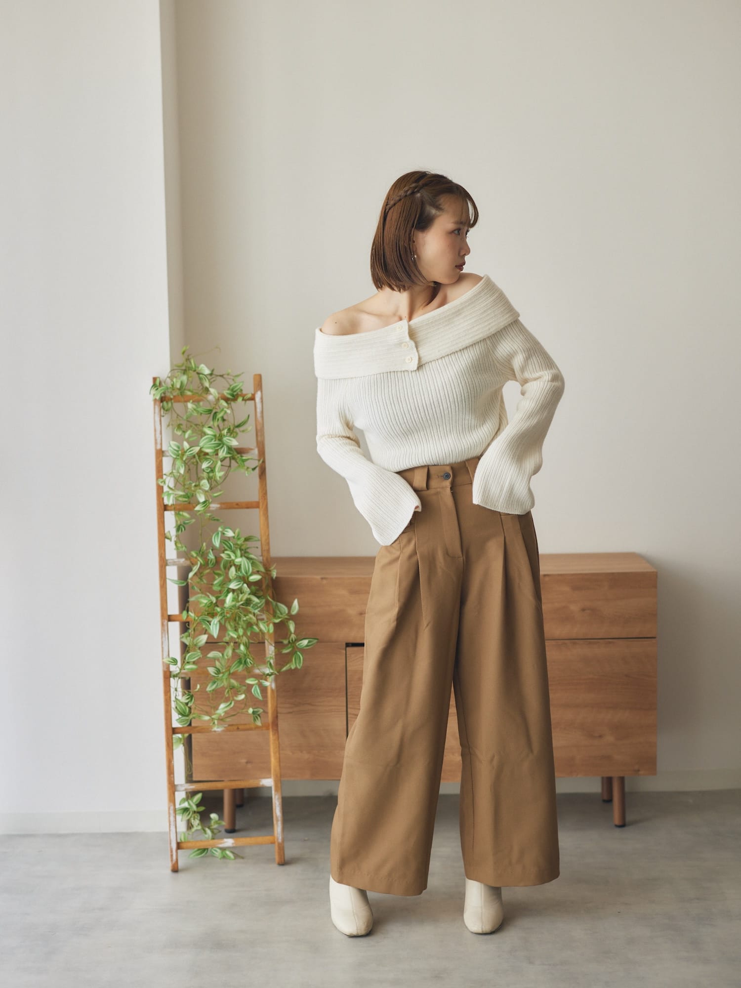 winter shoulder knit