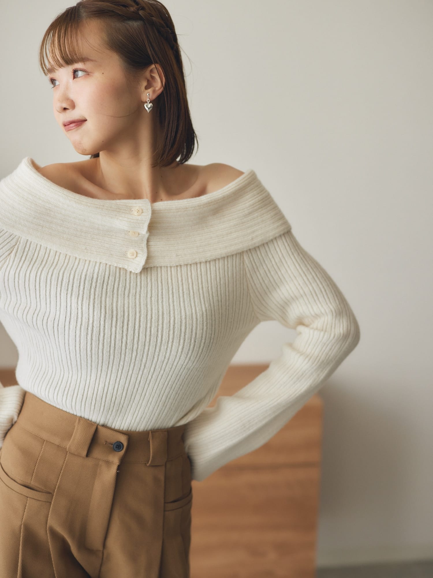 winter shoulder knit