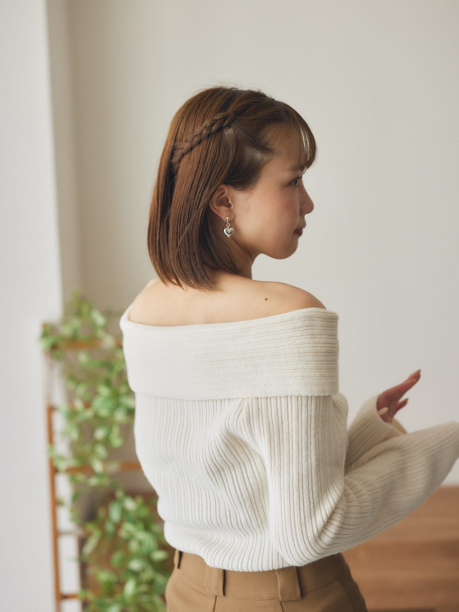 winter shoulder knit