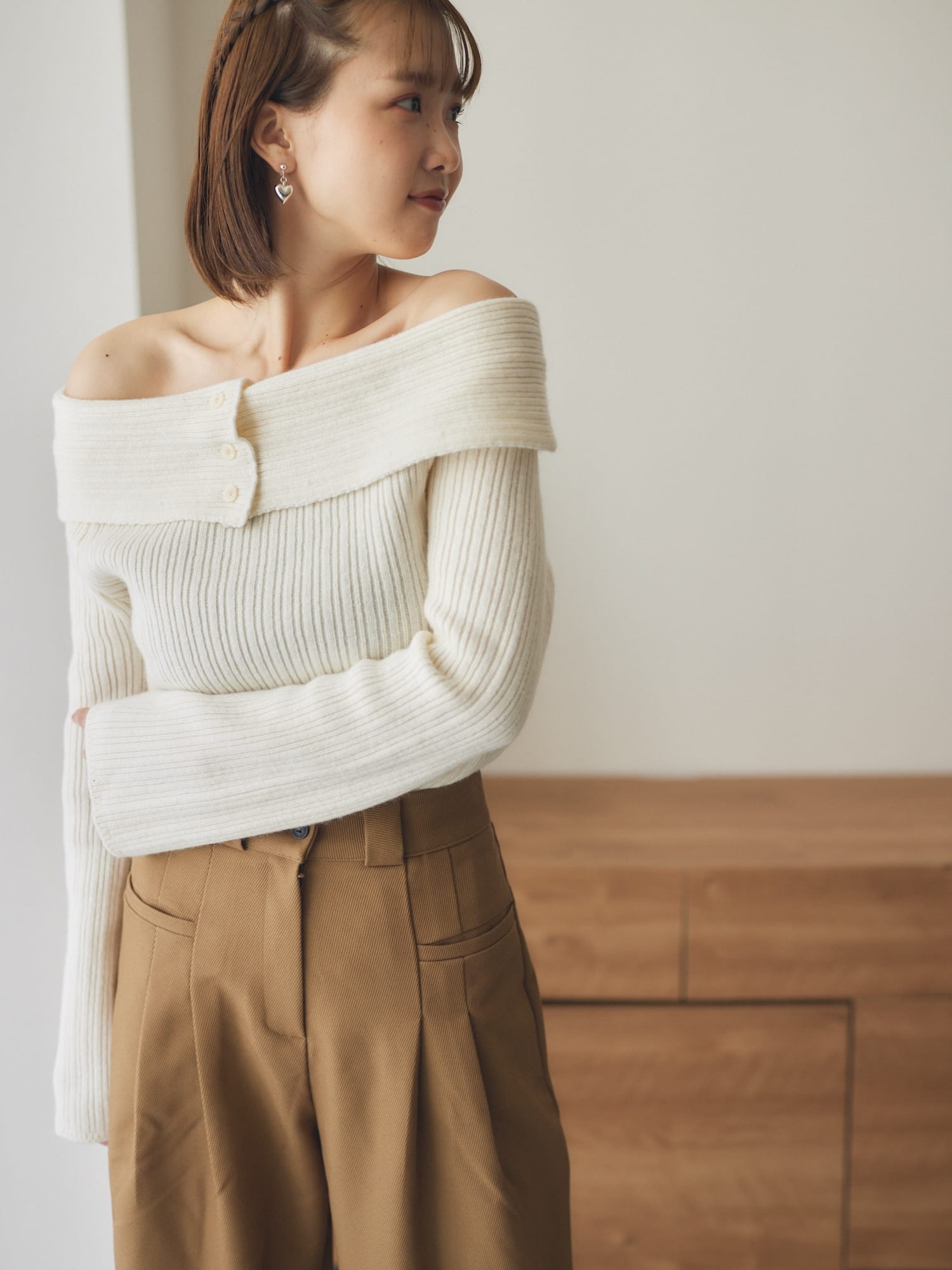winter shoulder knit