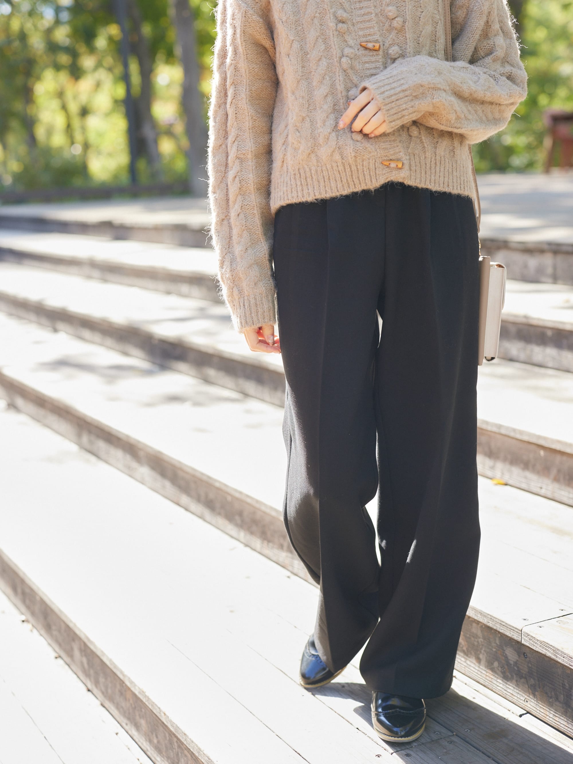 curve waist pants