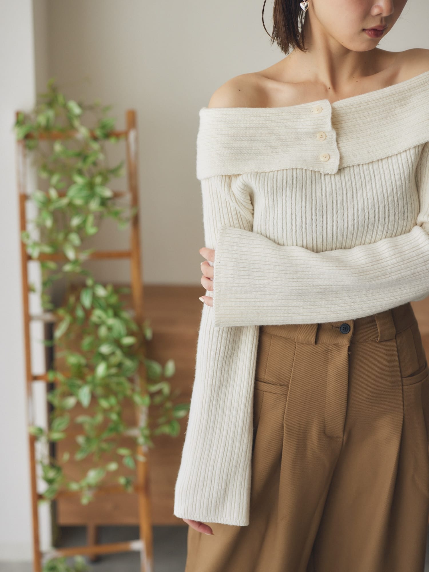 winter shoulder knit