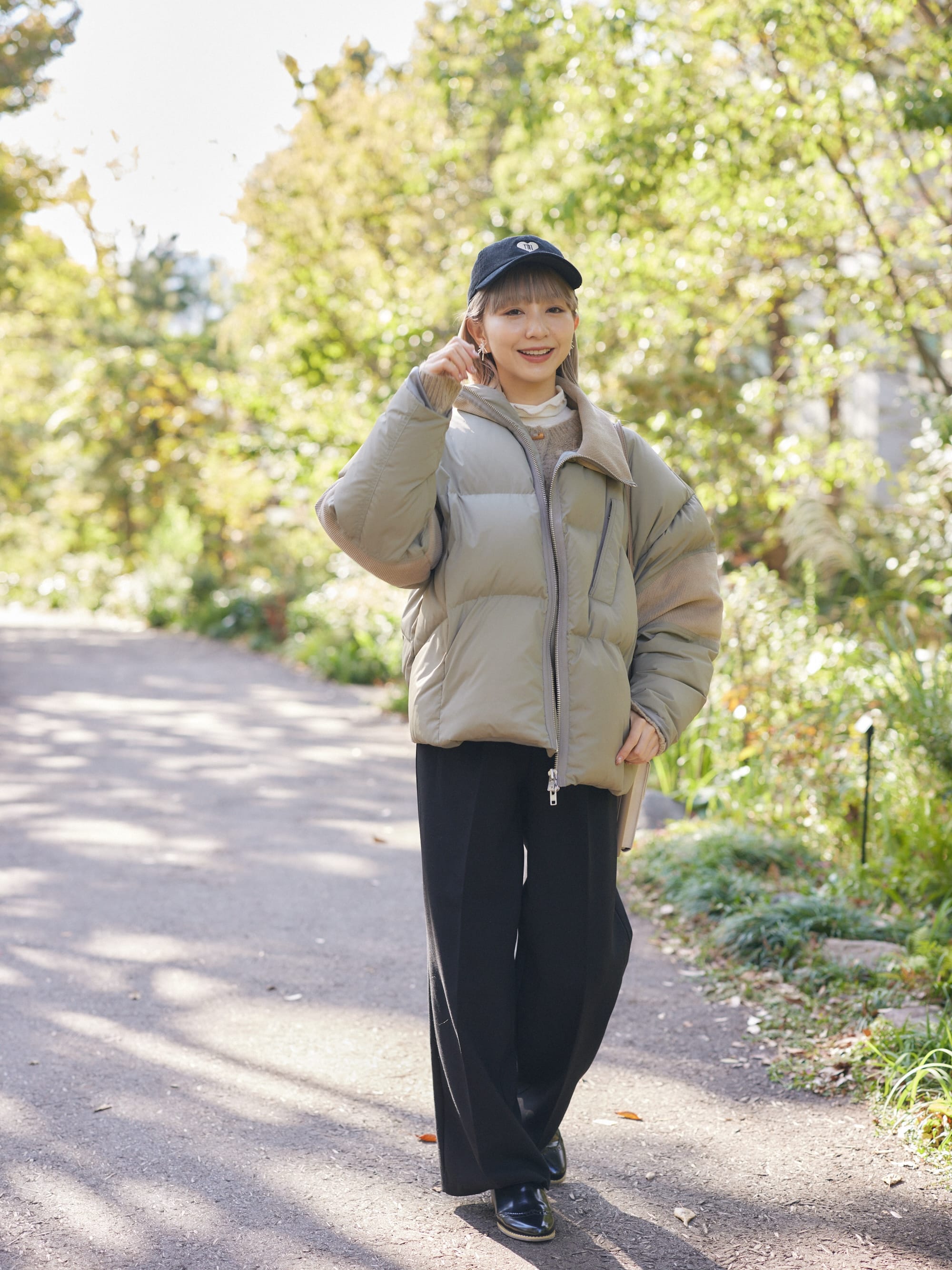 curve waist pants