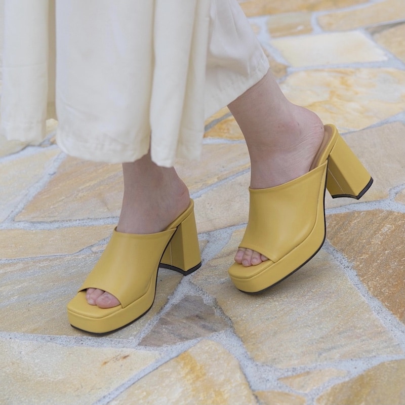 yellow sandal