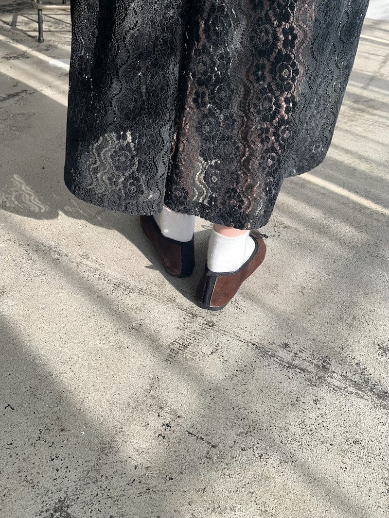 velours ballet shoes