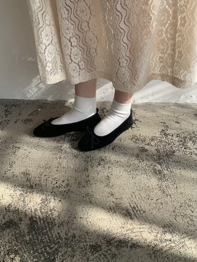 velours ballet shoes