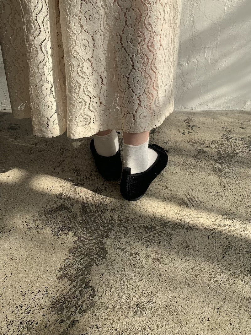 velours ballet shoes