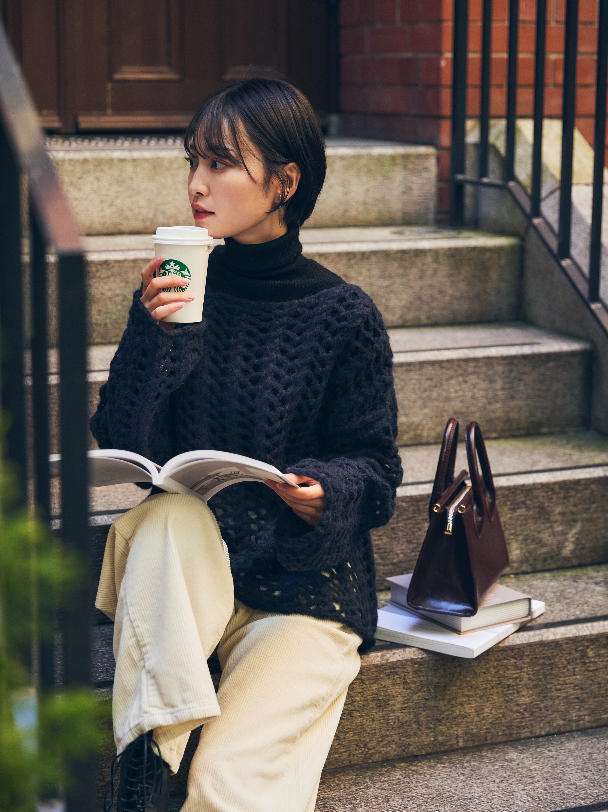 lowguage knit【black】