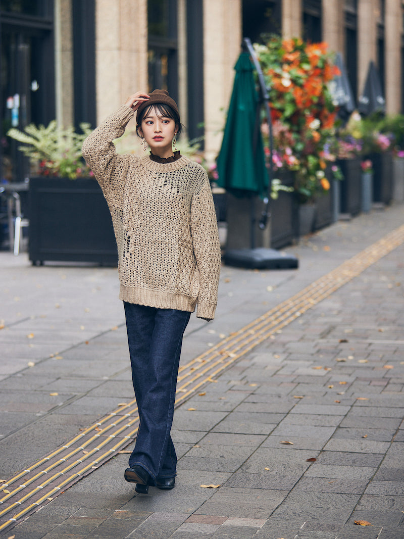 nuance hole knit