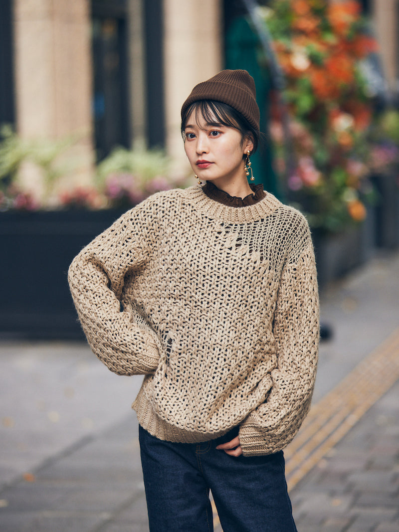 nuance hole knit