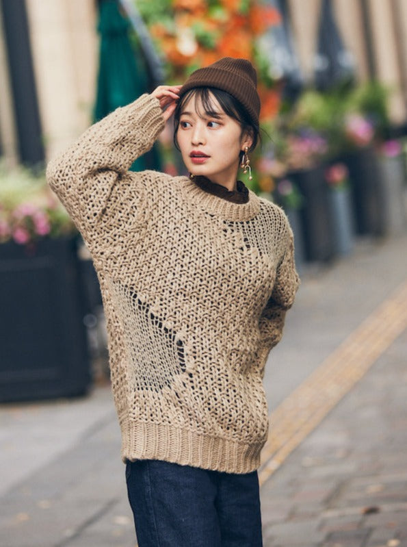 nuance hole knit